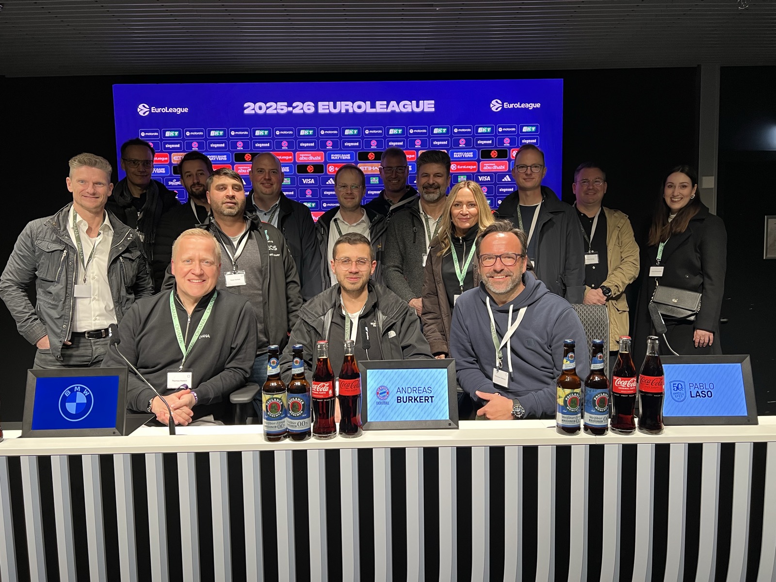 Gruppe im EuroLeague Presseraum
